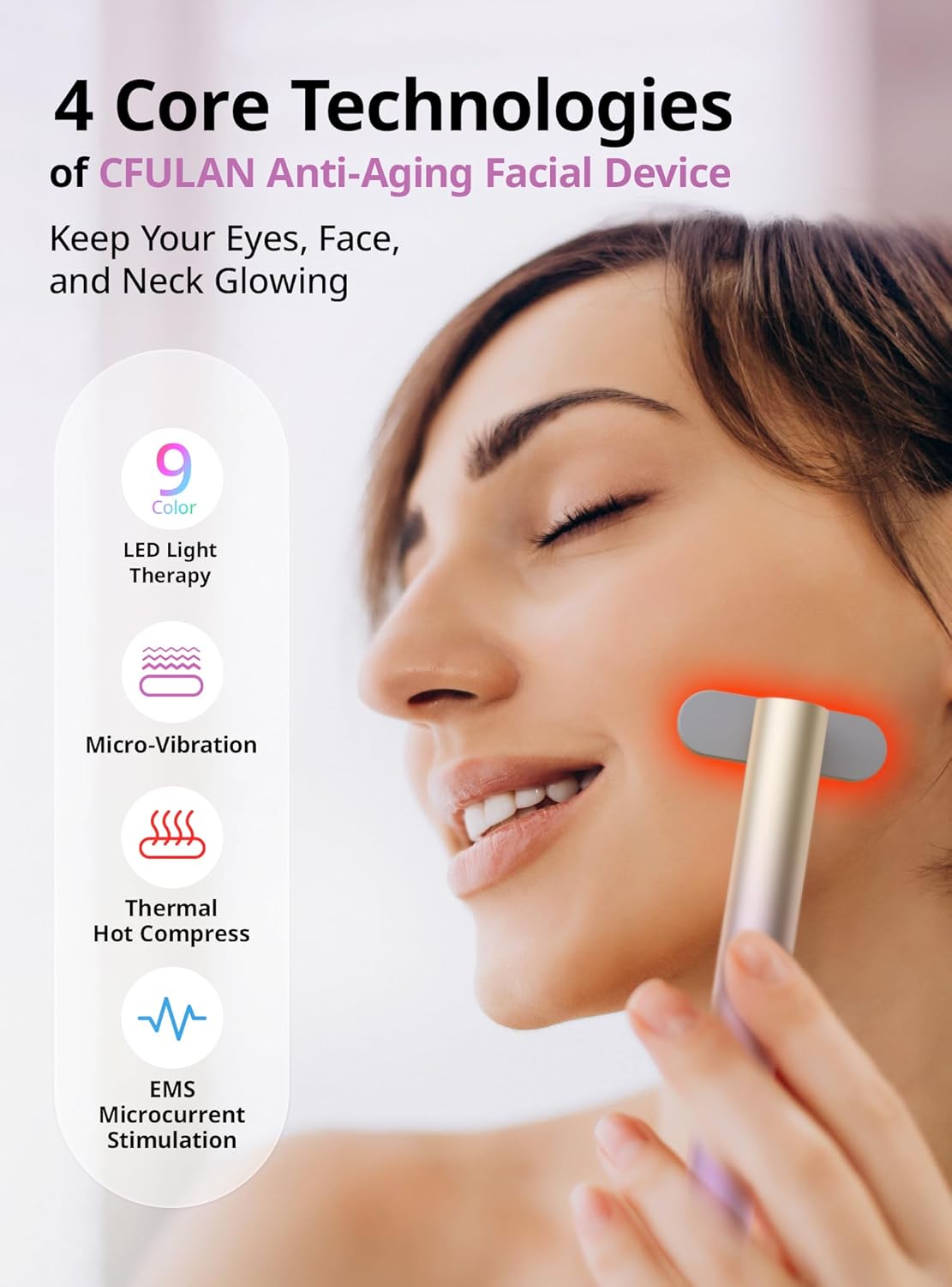 GlowLift™ Wand – Reduce Wrinkles & Boost Collagen in 5 Minutes a Day
